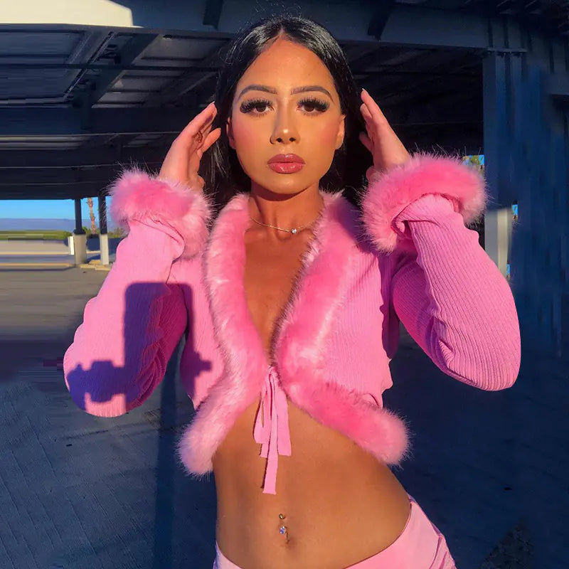 2022 Autumn Sexy Women's V-Neck Cardigan Top