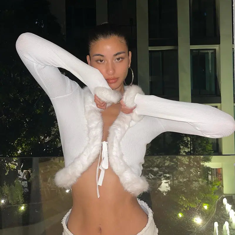 2022 Autumn Sexy Women's V-Neck Cardigan Top